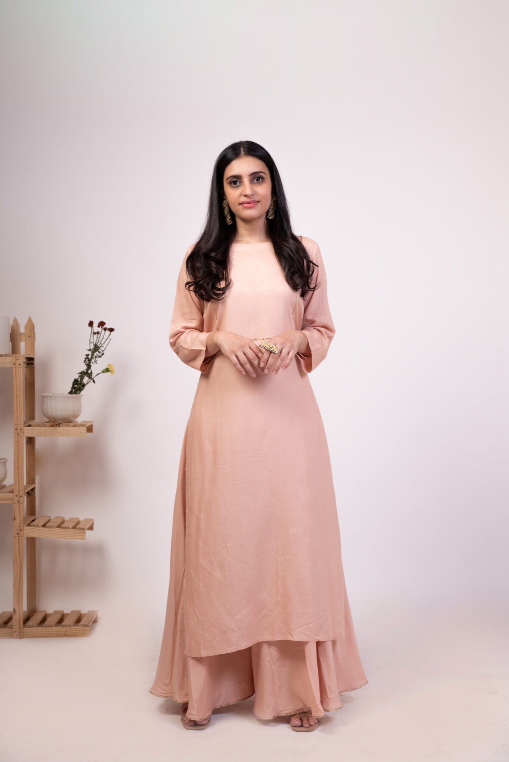 Moh The eternal dhaga- Mauve Pink Kurta Palazzo set