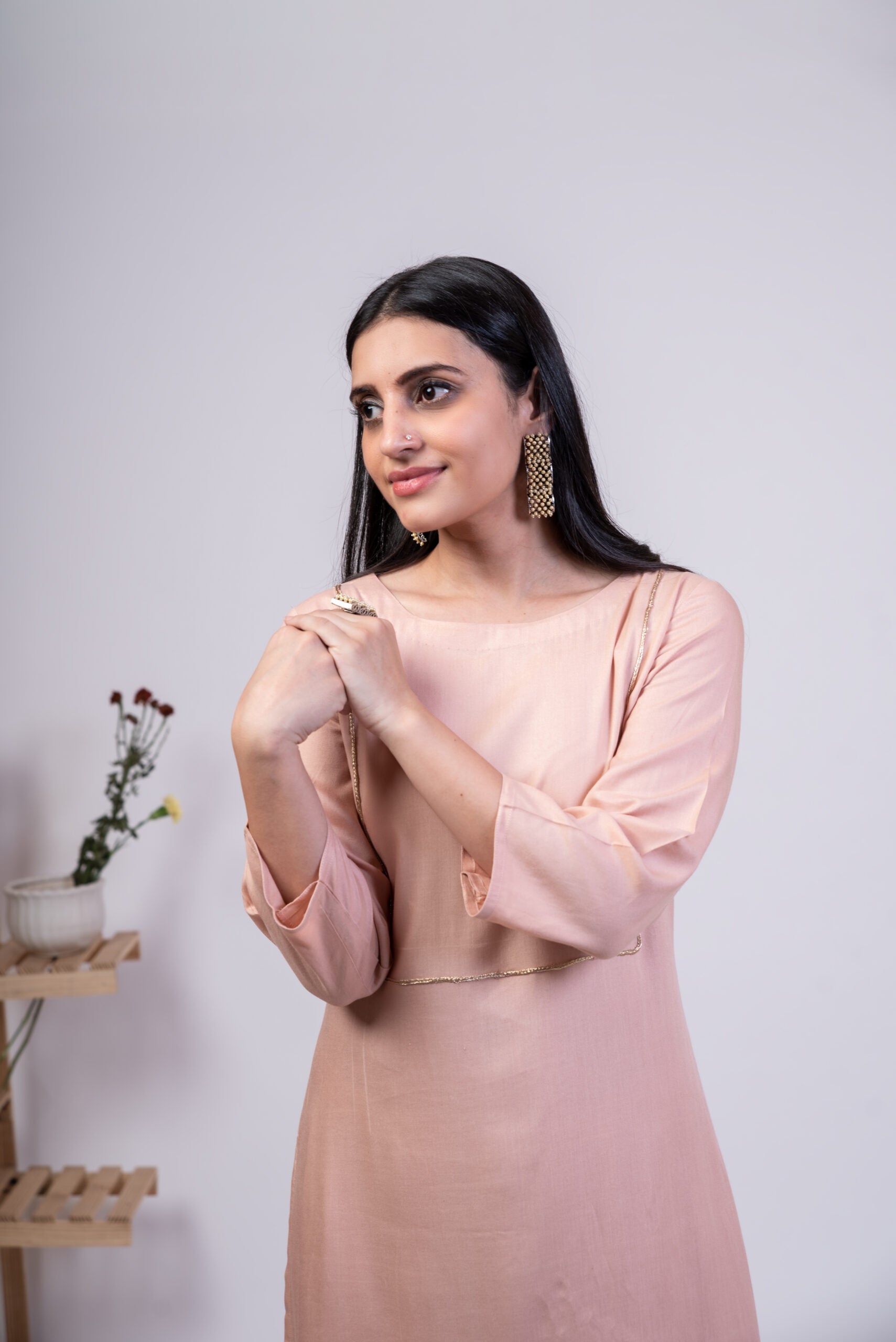 Moh The eternal dhaga- Mauve Pink Kurta Palazzo set