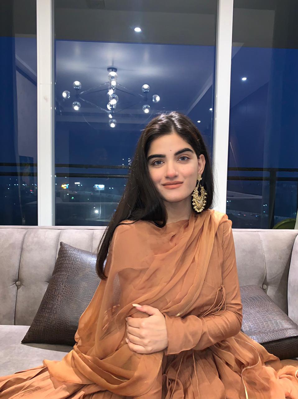 Moh The eternal dhaga- Caramel Kali Angrakha Anarkali