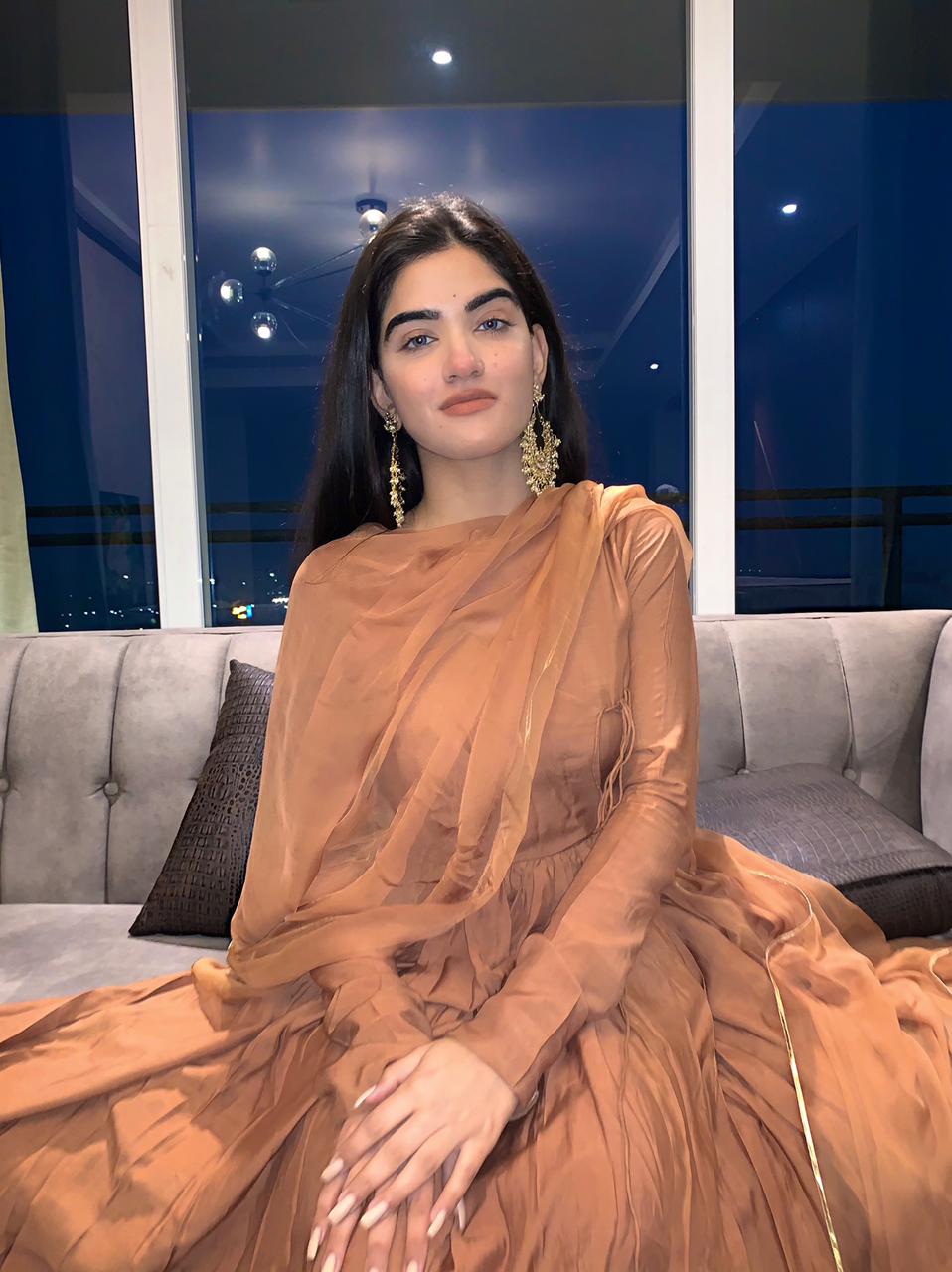 Moh The eternal dhaga- Caramel Kali Angrakha Anarkali