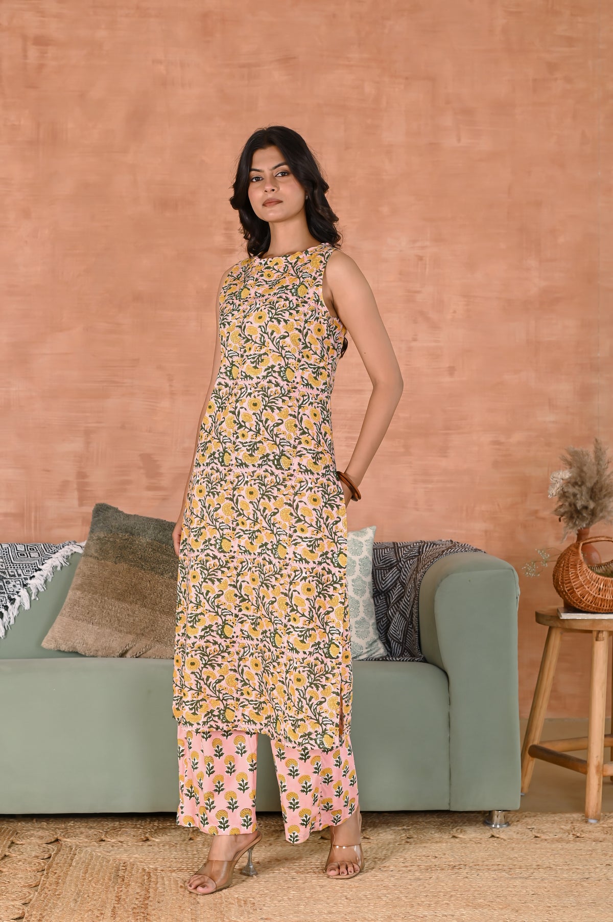 Marigold Vine Kurti Set
