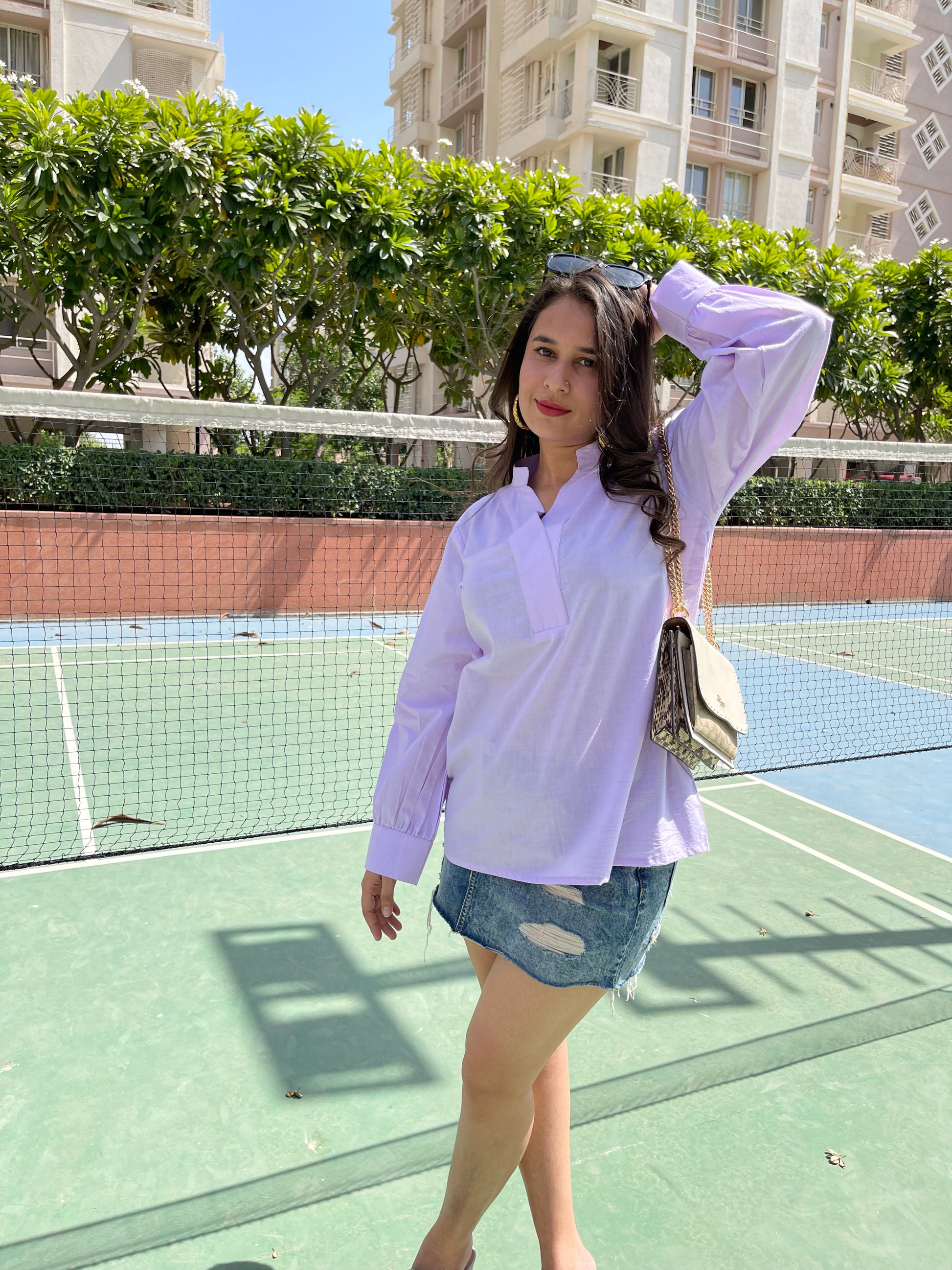 Lilac Summer Top