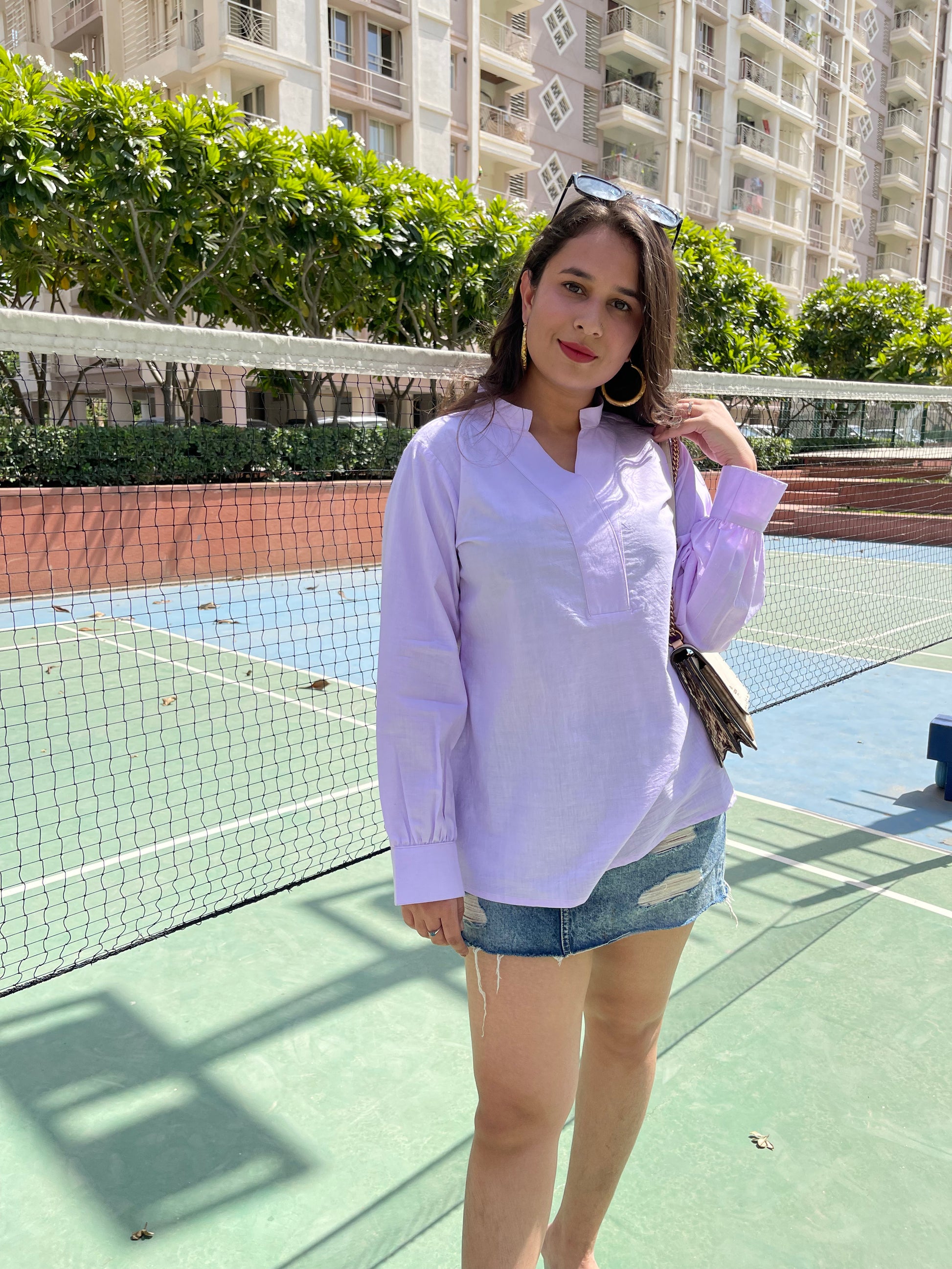 Lilac Summer Top
