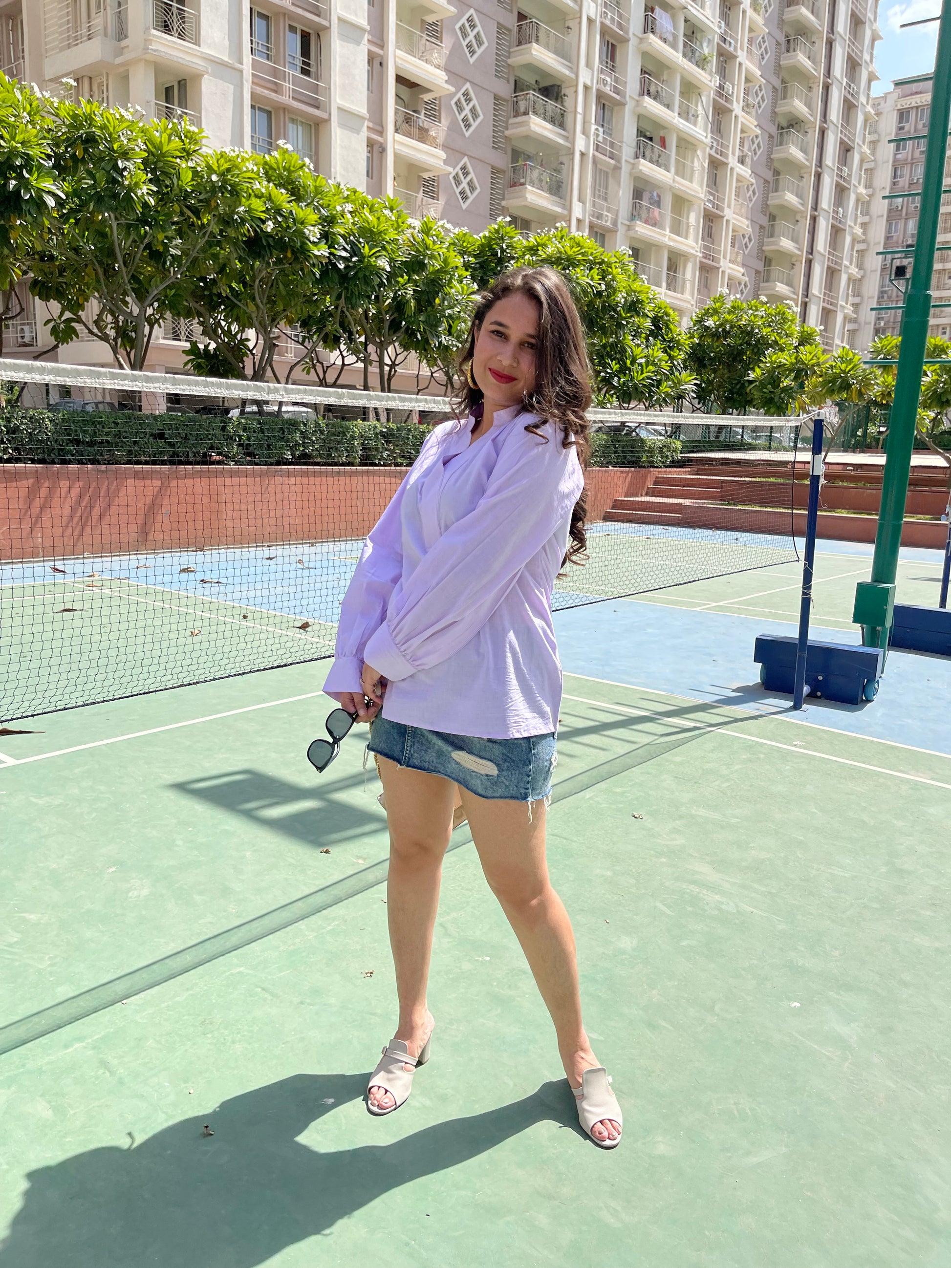 Lilac Summer Top