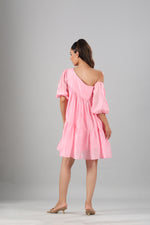 Pink Off Shoulder Dress