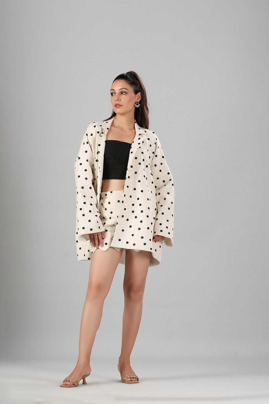 Polka Blazer Co-Ord Set