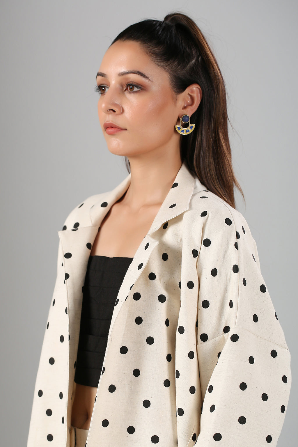 Polka Blazer Co-Ord Set