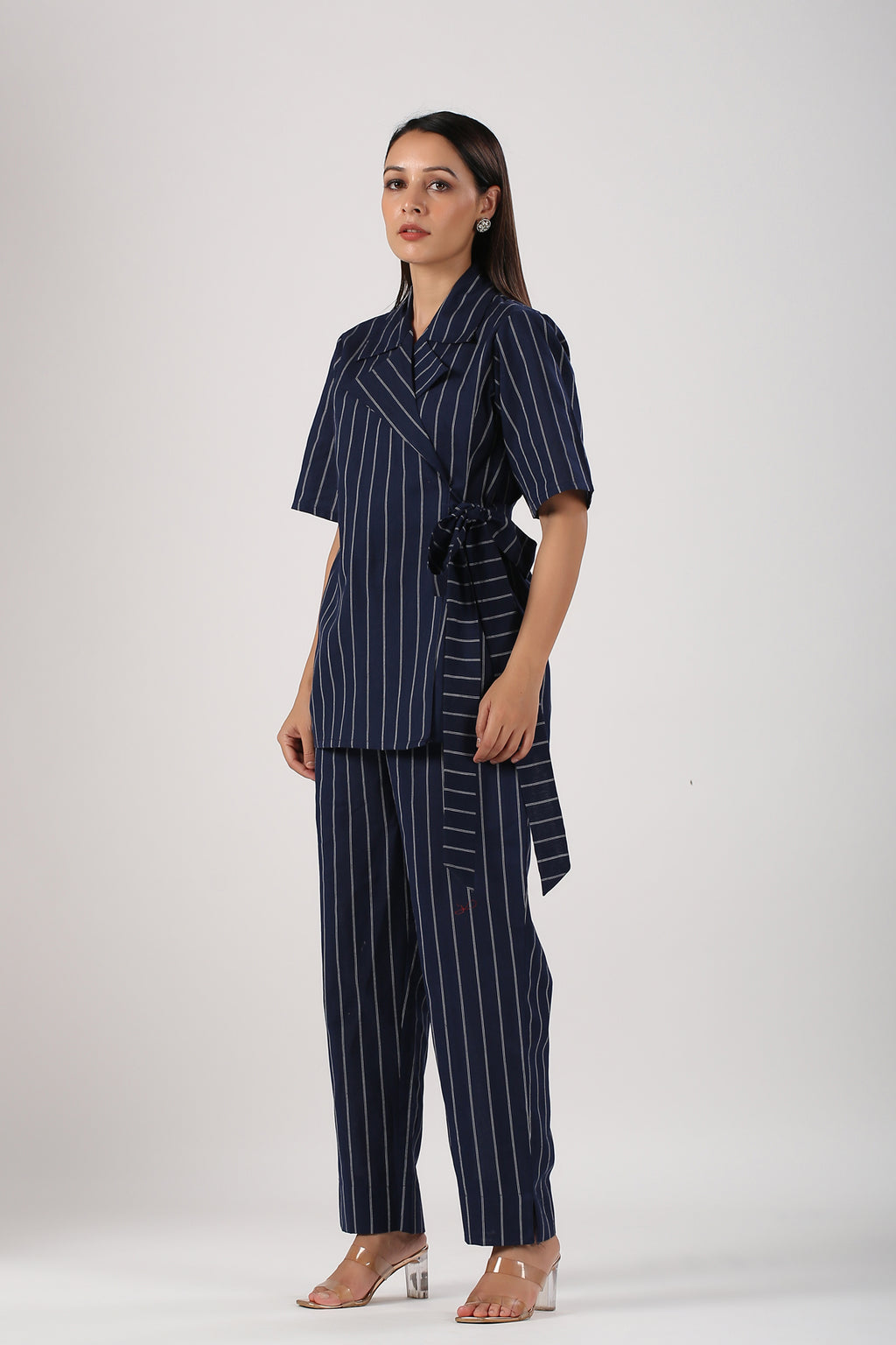 Office Stripes Blue co-ord set