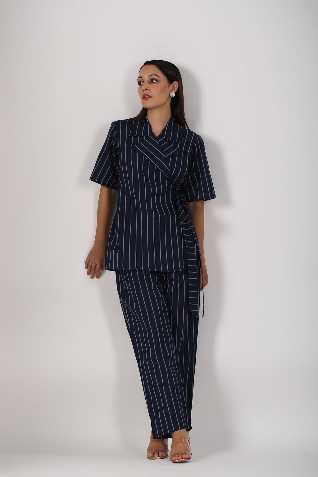 Office Stripes Blue co-ord set