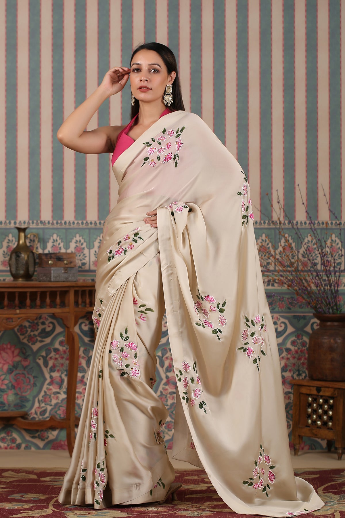 Madhurima Creamy Saree
