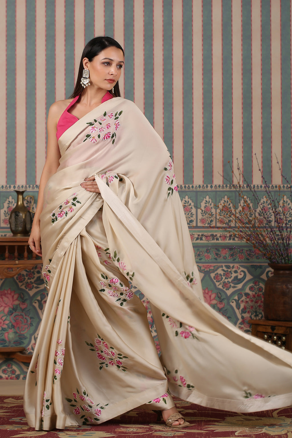 Madhurima Creamy Saree