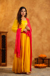 Haldi Anarkali suit