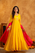 Haldi Anarkali suit