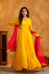 Haldi Anarkali suit