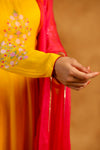 Haldi Anarkali suit