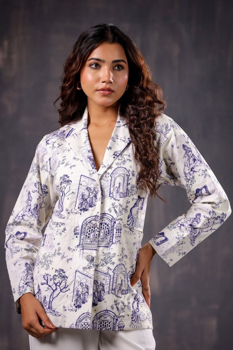 Tales of Jaipur full sleeves blazer