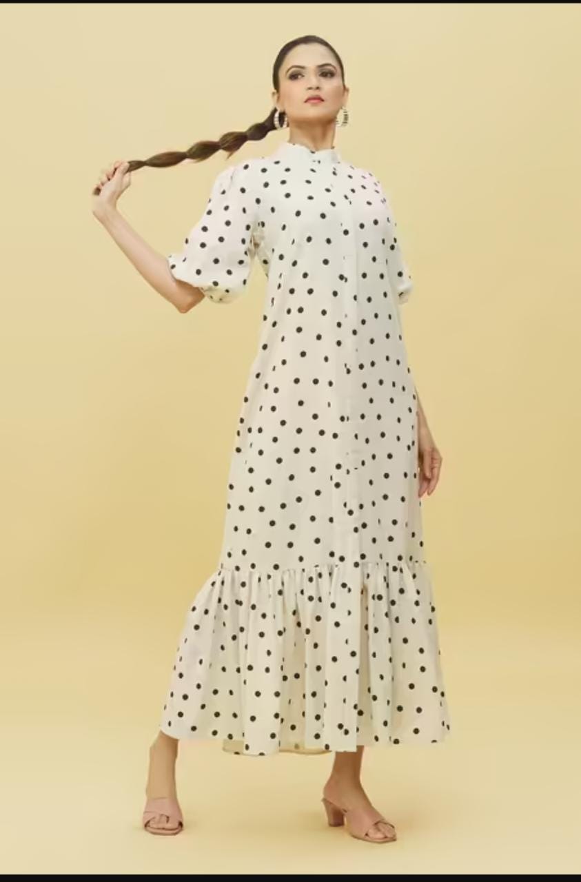 Polka Dots Midi Dress