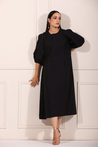 Black Midi Dress - Midi Dress - High-Low Dress - Wrap Dress - Lulus