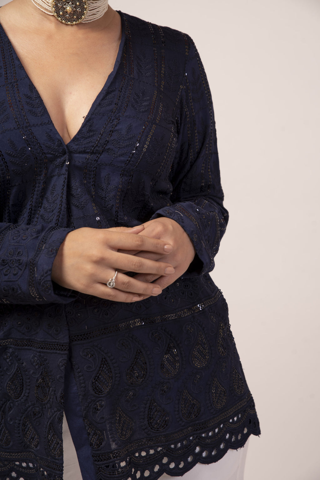 Moh The eternal dhaga- Chikankari jacket