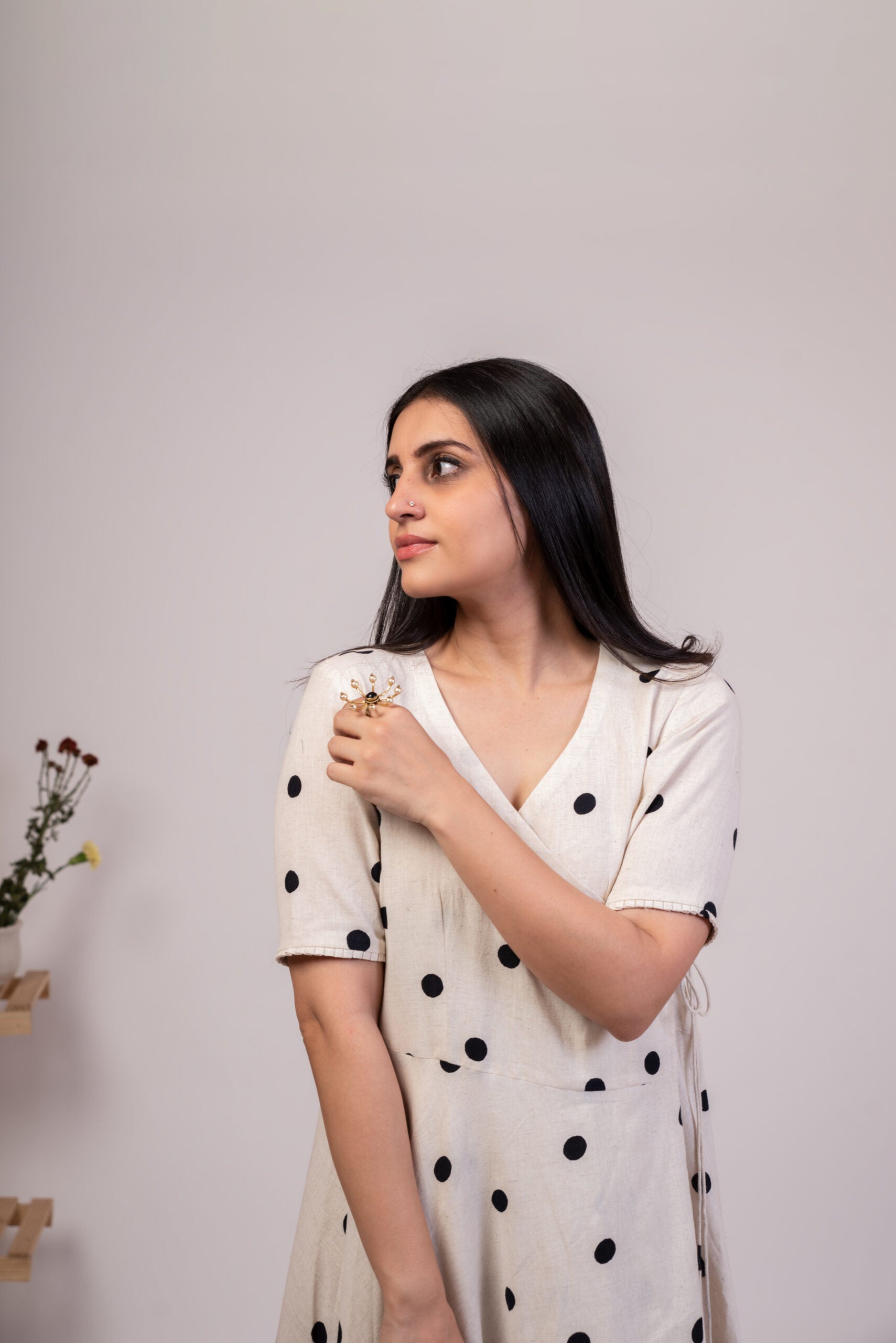 Moh The eternal dhaga- Polka dots
