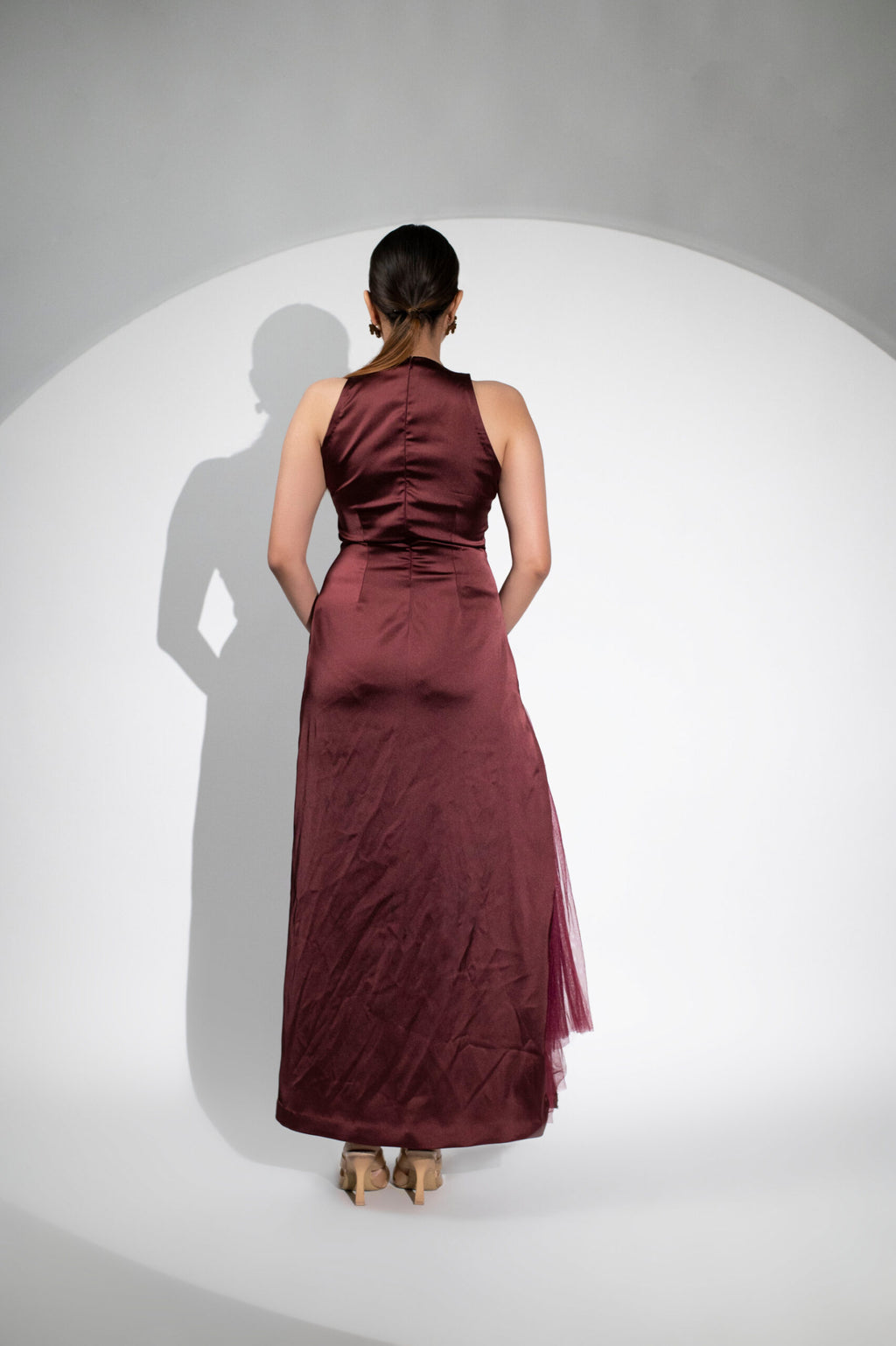 Moh The eternal dhaga –Bloora Halterneck Gown