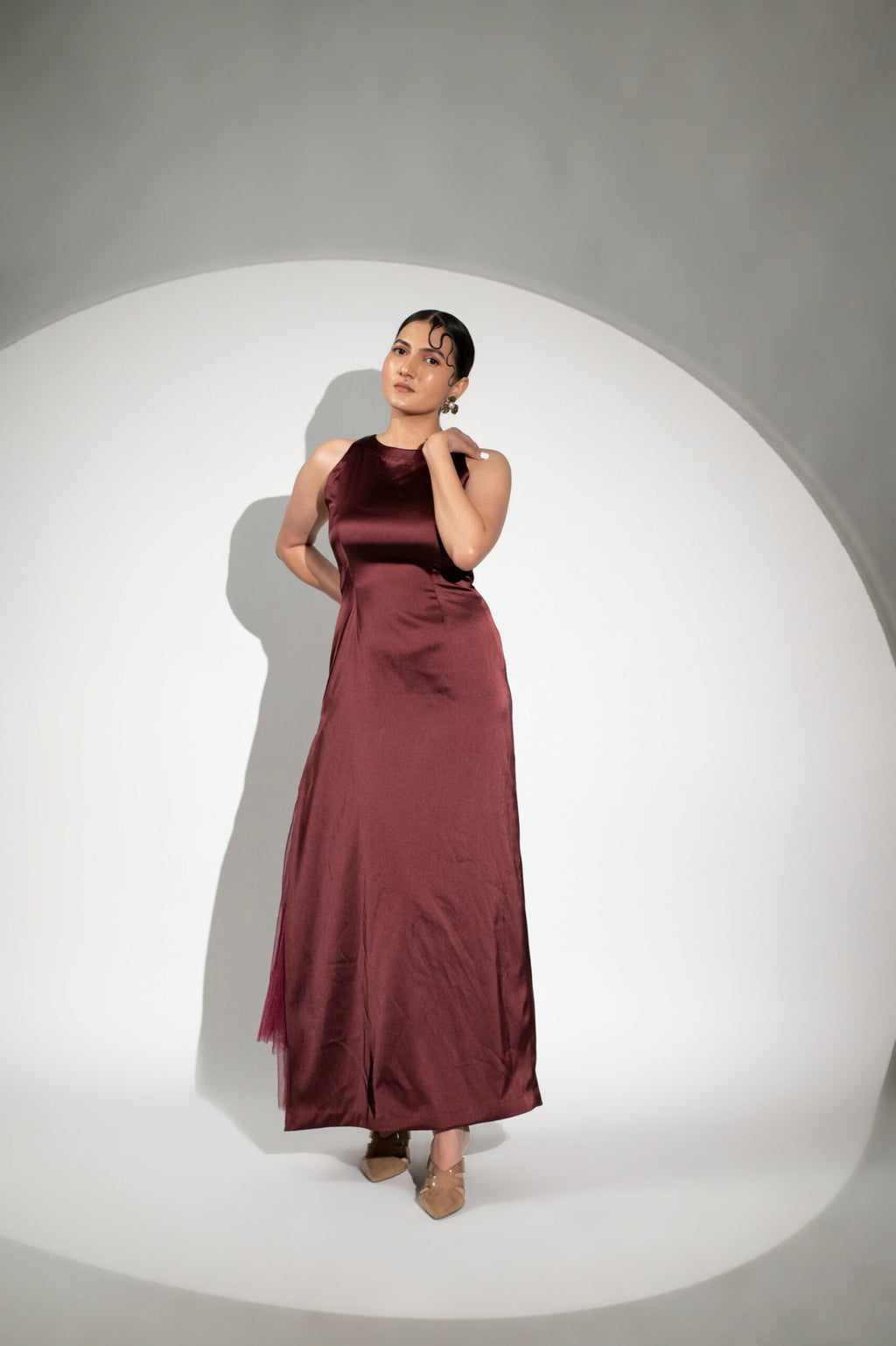 Moh The eternal dhaga –Bloora Halterneck Gown