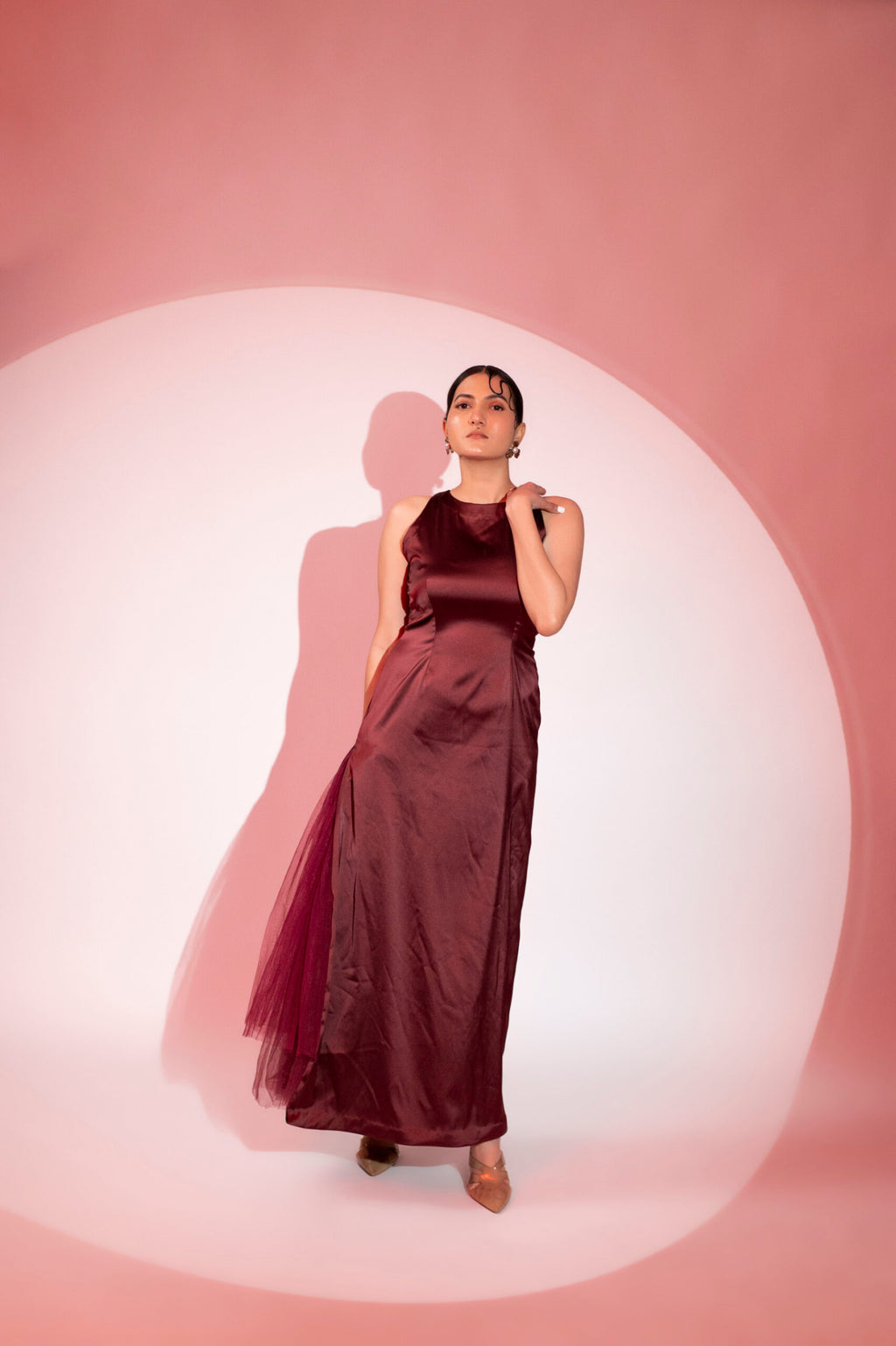 Moh The eternal dhaga –Bloora Halterneck Gown