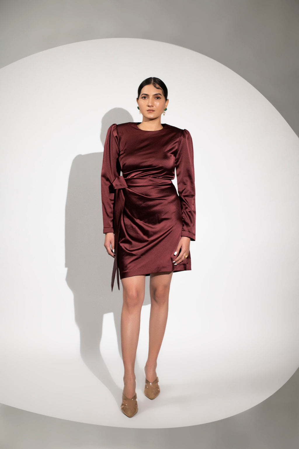 Moh The eternal dhaga- BLOORA SATIN SHORT DRESS