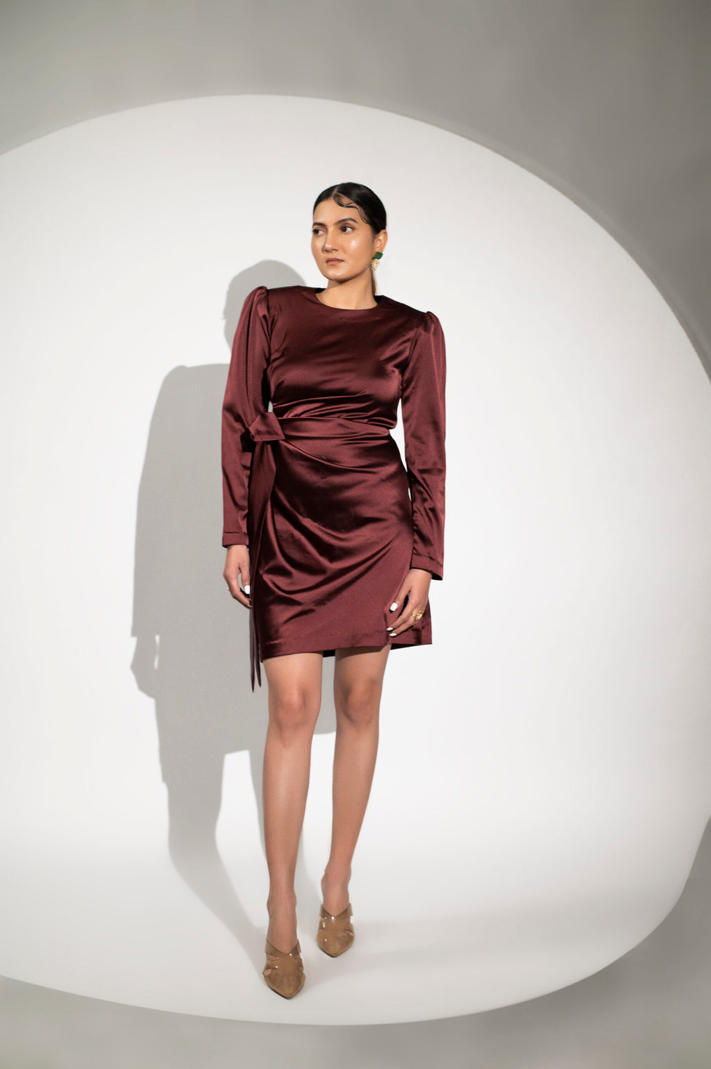 Moh The eternal dhaga- BLOORA SATIN SHORT DRESS