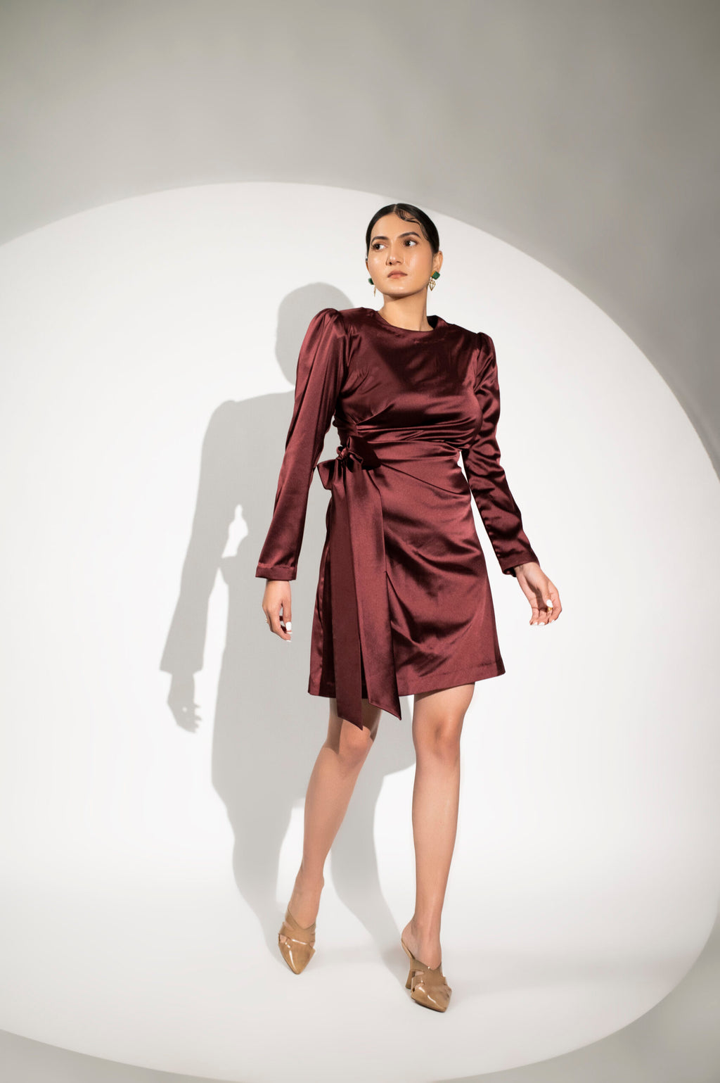 Moh The eternal dhaga- BLOORA SATIN SHORT DRESS