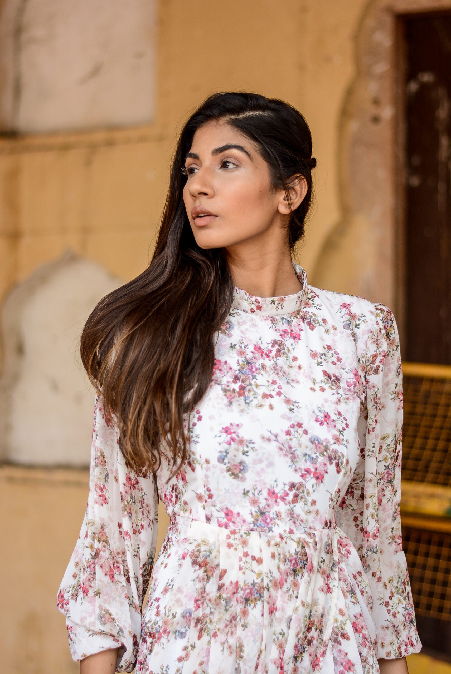 Moh  The eternal dhaga- Flowy Floral Dhoti Dress