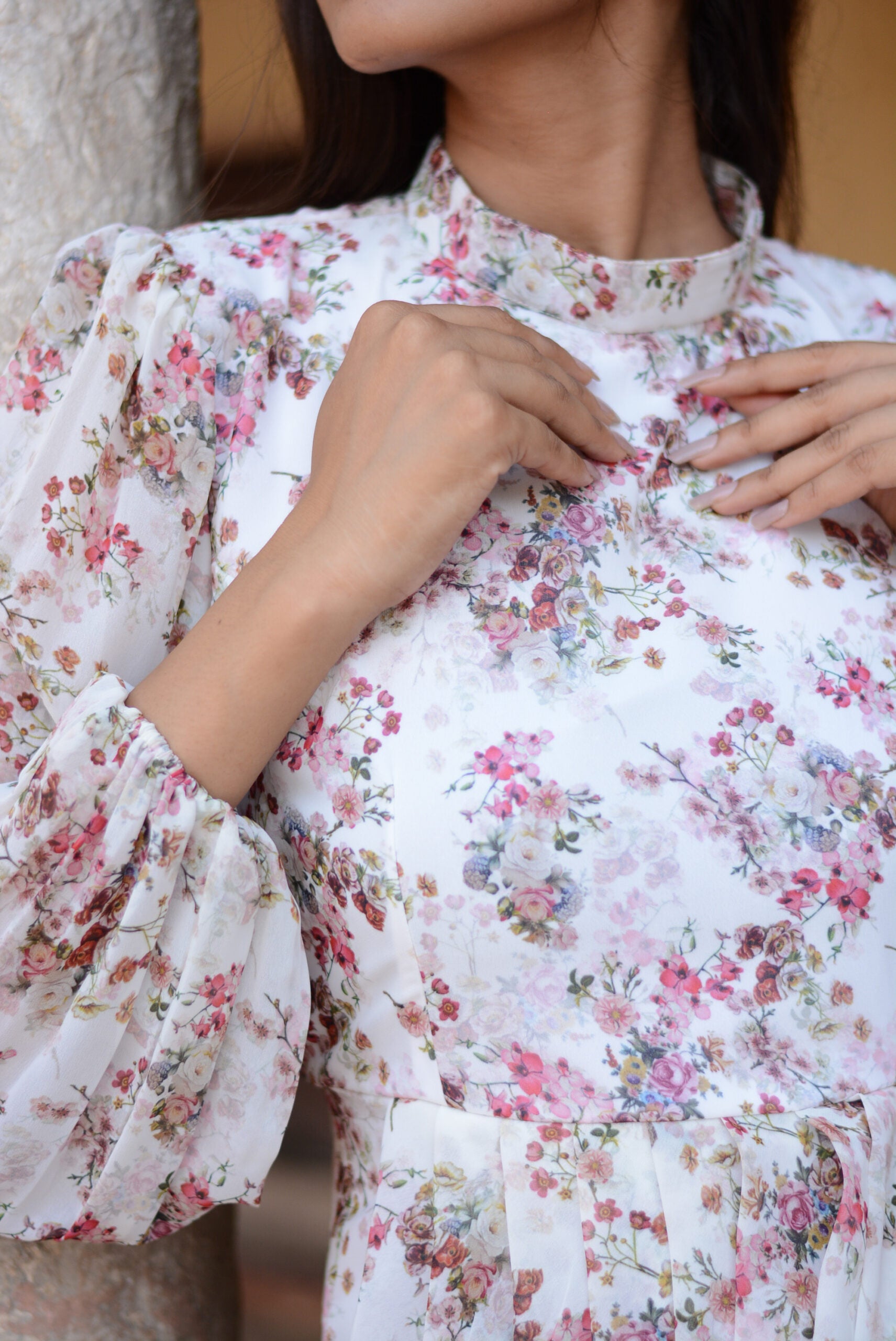 Moh  The eternal dhaga- Flowy Floral Dhoti Dress