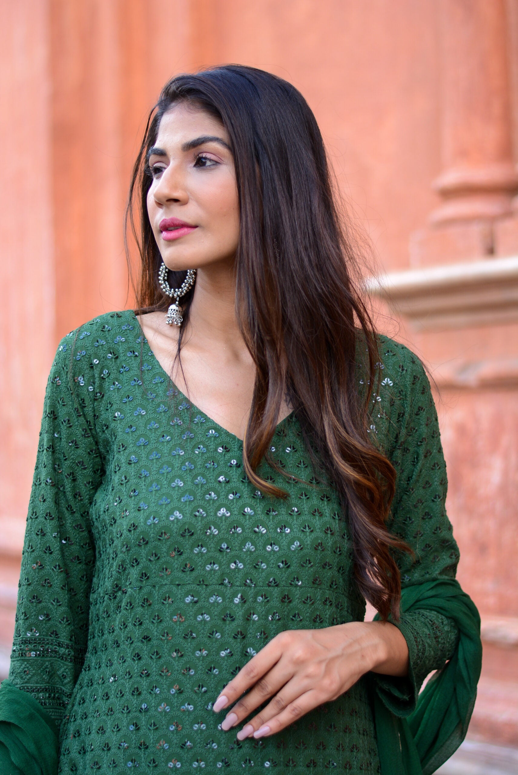 Chikankari suit set - Three piece