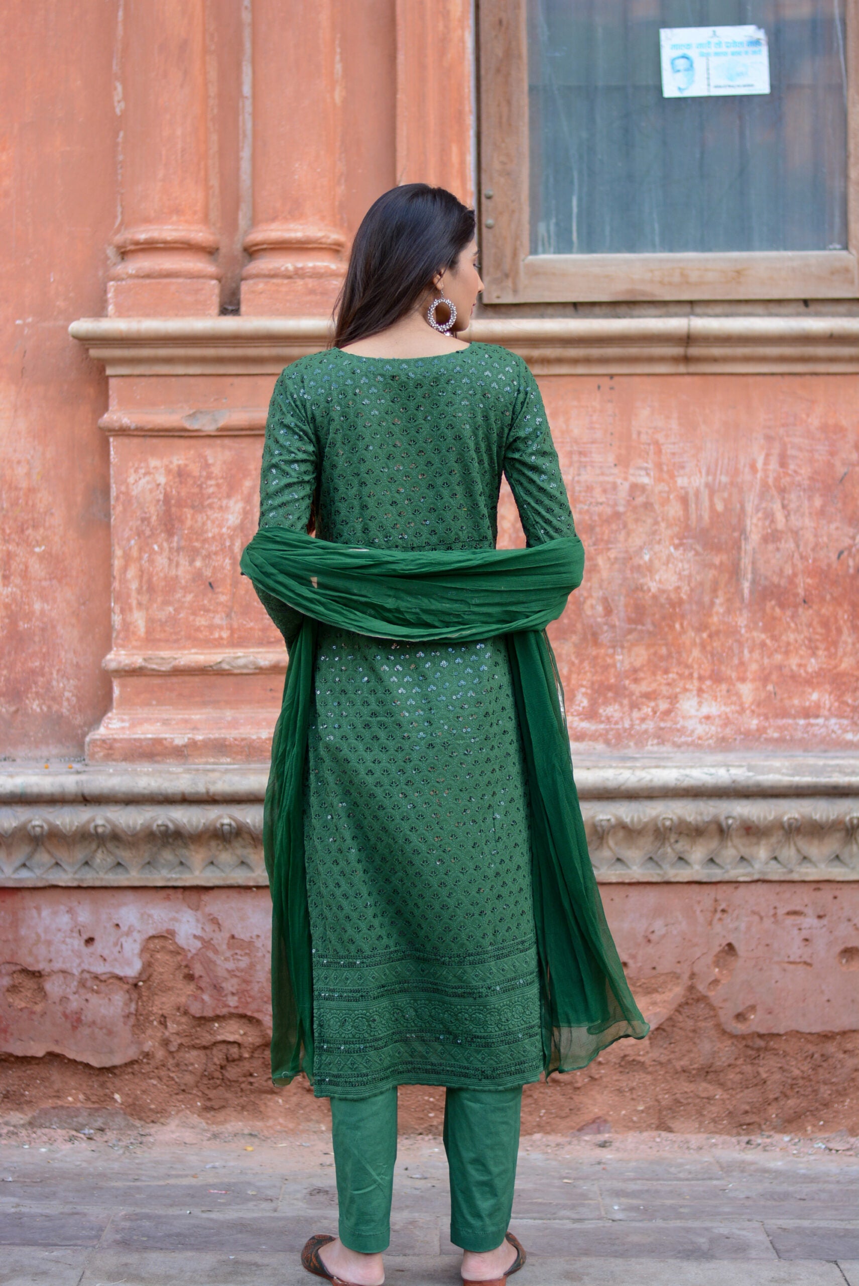 Chikankari suit set - Three piece
