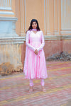 MOH  The eternal dhaga- Taffy pink anagrakha anarkali suit set