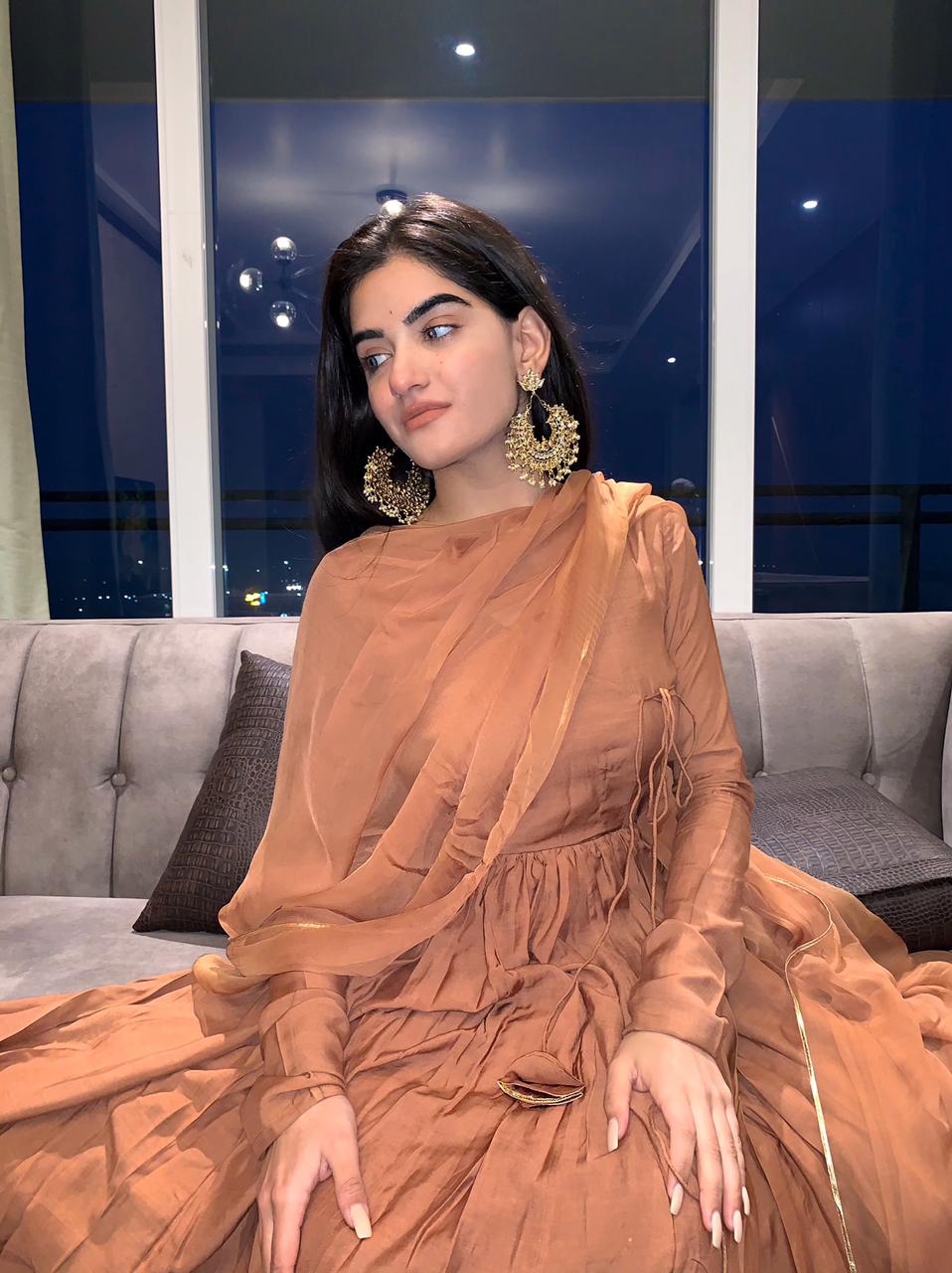 Moh The eternal dhaga- Caramel Kali Angrakha Anarkali